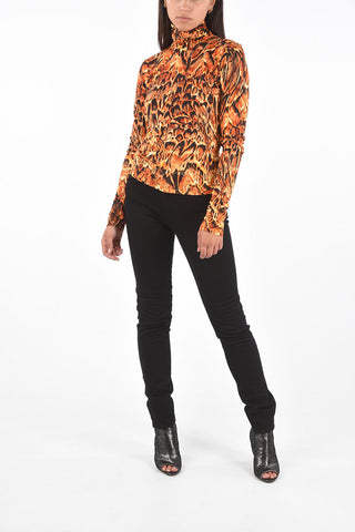 Fabric Slim Fit Turtle-Neck Sweater