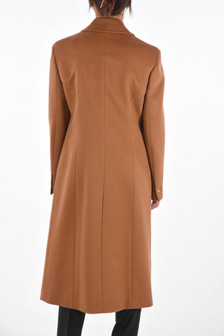 Coat with Decorative Brooch