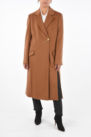 Coat with Decorative Brooch