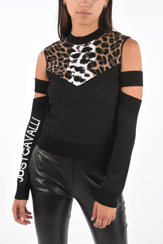 Maglia Slim Fit con Dettagli Laser Cut