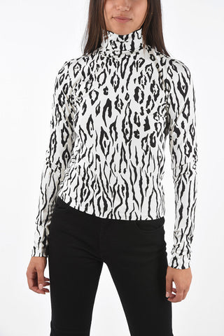 Fabric Slim Fit Turtle-Neck Sweater 