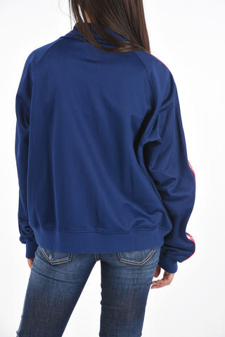 Full Zip Sweatshirt with Logoed Side Bands