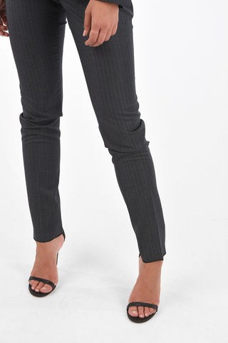 LONDON Virgin Wool 4 Pocket Pinstriped Suit