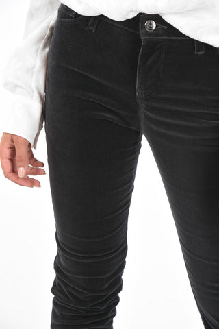 EMPORIO ARMANI Velvet Low Rise 5 Pocket Pants