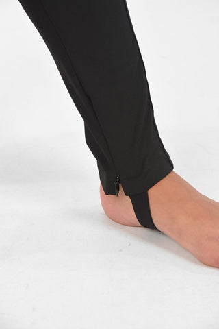 Side Logo Band Slim Fit Stirrup Pants