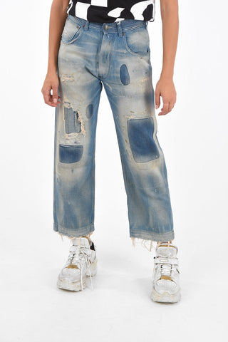 Baggy Fit Distressed Jeans 22cm