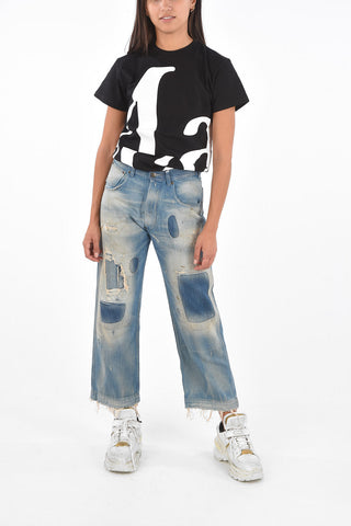 Baggy Fit Distressed Jeans 22cm
