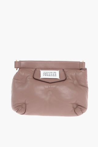 MM11 Leather Glam Slam Cluch Bag with Chain Shoulder Removable