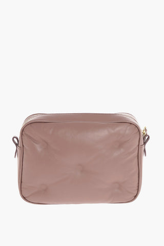 MM11 Leather Glam Slam Bag With chain Shoulder Removable