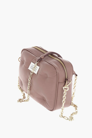MM11 Leather Glam Slam Bag With chain Shoulder Removable