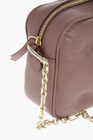 MM11 Leather Glam Slam Bag With chain Shoulder Removable