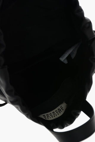 MM11 leather Drawstring bag