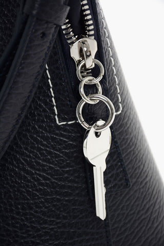 MM11 textured leather Tote bag with removable shoulder strap