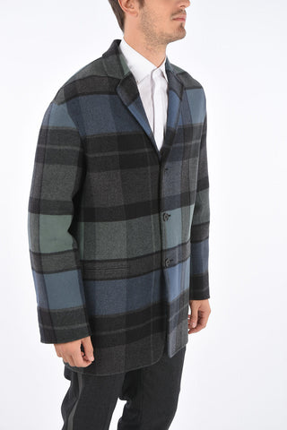Jetted Pocket LITHIUM Tartan Coat