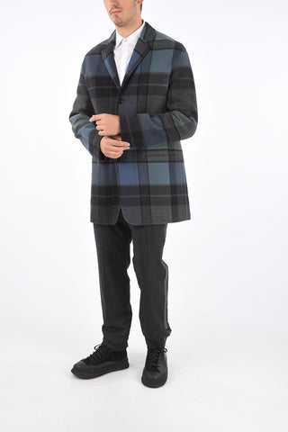 Jetted Pocket LITHIUM Tartan Coat