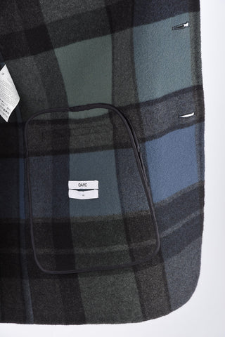 Jetted Pocket LITHIUM Tartan Coat