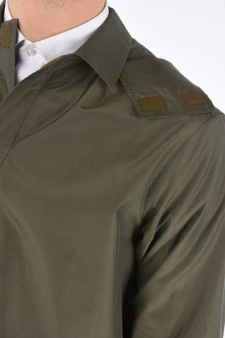 Cotton and Silk CAGE Removable Hood Shirt