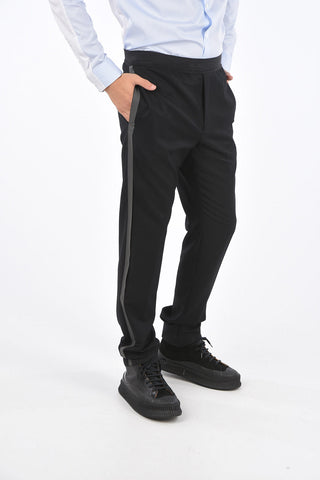 Virgin Wool 4 Pocket Elastic Waist Band Pants