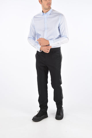 Virgin Wool 4 Pocket Elastic Waist Band Pants