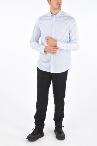 Striped Cotton NEO Classic Collar Shirt