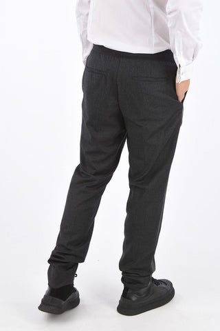 Virgin Wool 4 Pocket Elastic Waist Band Pants