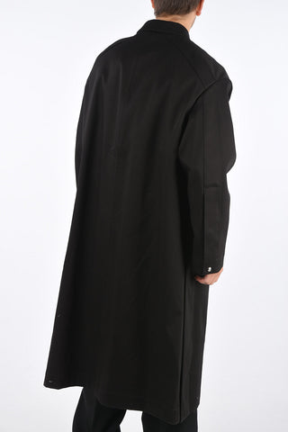 Stretch Cotton RESTRAINT Hidden Closure Coat
