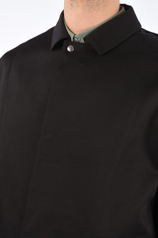 Stretch Cotton RESTRAINT Hidden Closure Coat