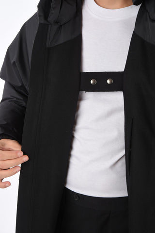 Piumino Hoodie FRONTLINE con Tasche con Zip