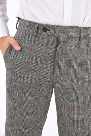 Tartan Virgin Wool 4 Pocket Pants