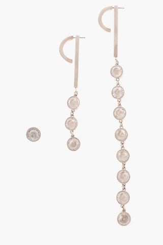 3 earrings set with jewels