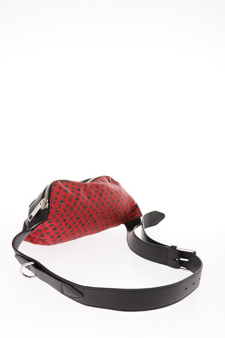 MM11 leather and fabric bum bag