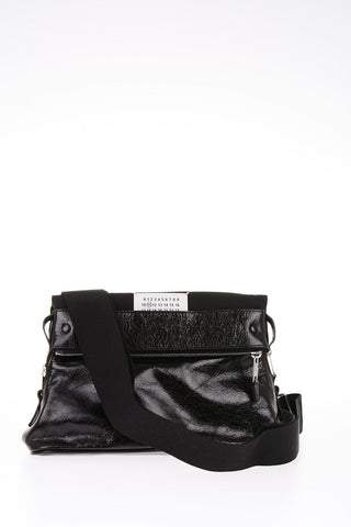 MM11 leather pochette with removable shoulder strap