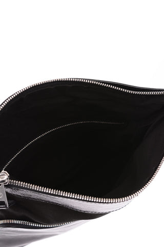 MM11 leather pochette with removable shoulder strap