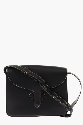 MM11 leather messenger bag