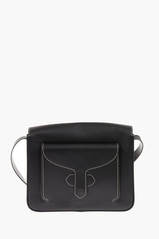 MM11 leather messenger bag