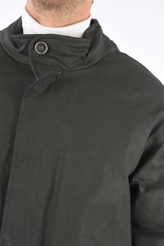 hidden closure padded coat