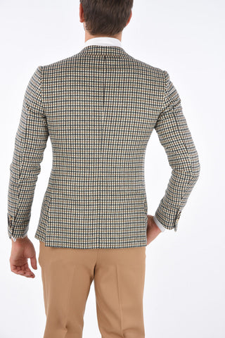 ZZEGNA check side vents notch lapel 2-button blazer