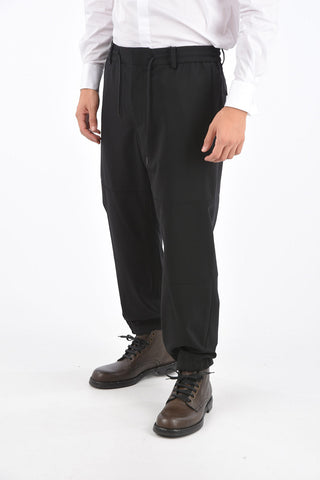 wool drawstring waist pants