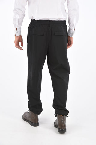 wool drawstring waist pants