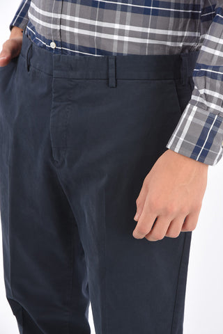 slim fit belt loops trousers