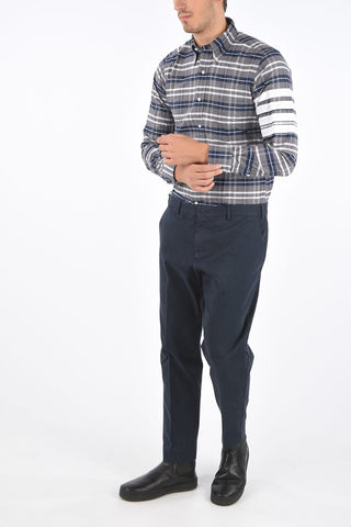 slim fit belt loops trousers