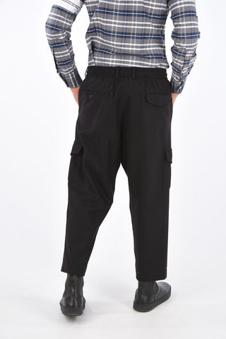Pantalone Cargo Jogger in Lana Vergine 