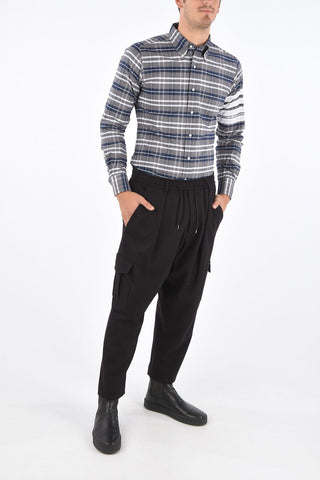 Pantalone Cargo Jogger in Lana Vergine 