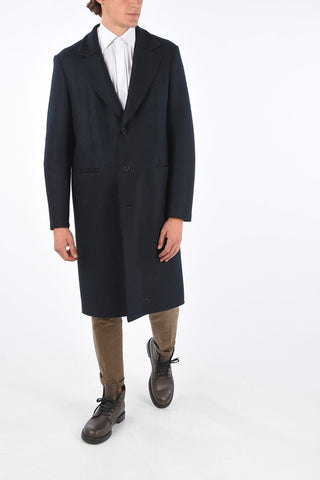 virgin wool balmacaan coat