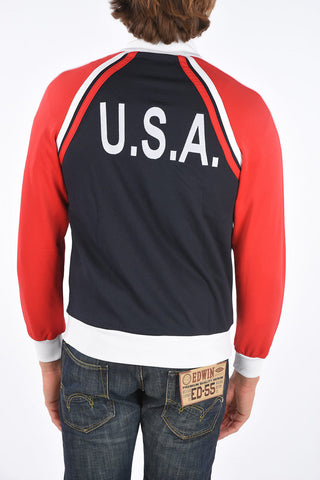Half-zip GHIBLI DAVIS CUP mock-neck sweatshirt
