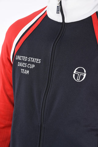 Half-zip GHIBLI DAVIS CUP mock-neck sweatshirt