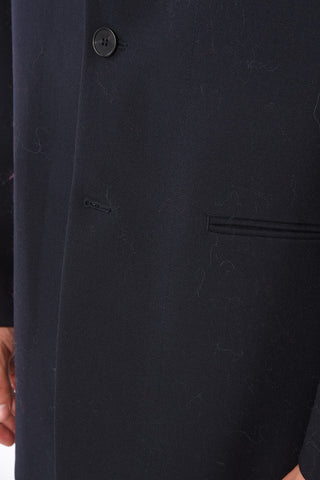 Virgin Wool Jetted Pocket LITHIUM Over-Sized Trench