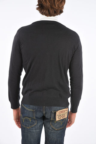 cardigan in cashmere e seta