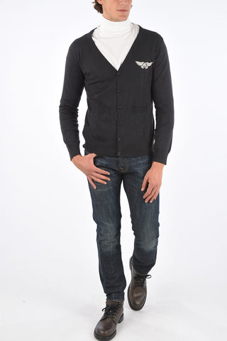 cardigan in cashmere e seta