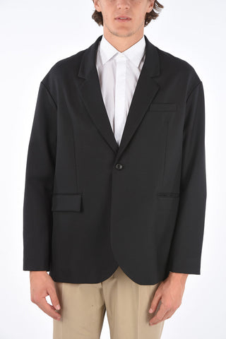 center vent notch lapel 1-button blazer